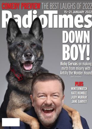 Week 3 cover issue on sale 10th January 2022 - Ricky Gervais, Down Boy!